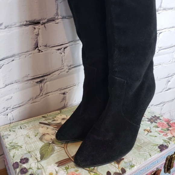 Katherine Amberleigh Black Nubuck Over-the-knee boots - Picture 5 of 5